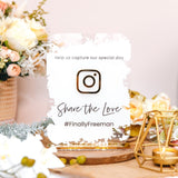 'Share The Love' Instagram Wedding Sign