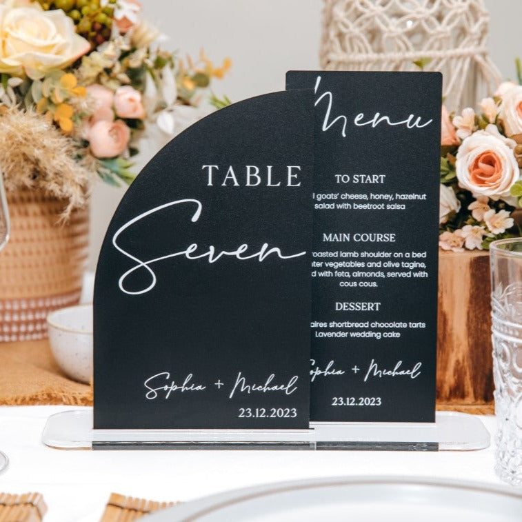 Wedding Table Personalised Signs