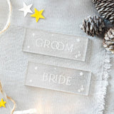Christmas Wedding Place Cards