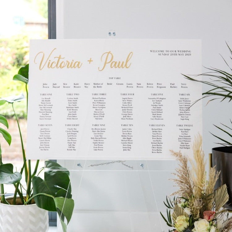 Large Wedding Table Plans