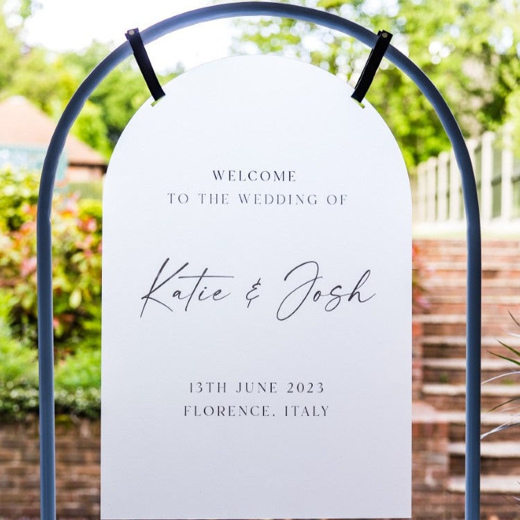 Black & White Event Welcome Signs
