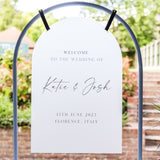 Simple Wedding Welcome Signs