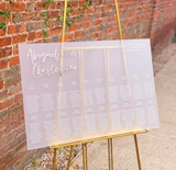 Luxury Acrylic Wedding Table Plan With Mirror Accents