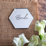 Mirror Place Name Hexagon - Wanderlust Collection - Wedding Lux