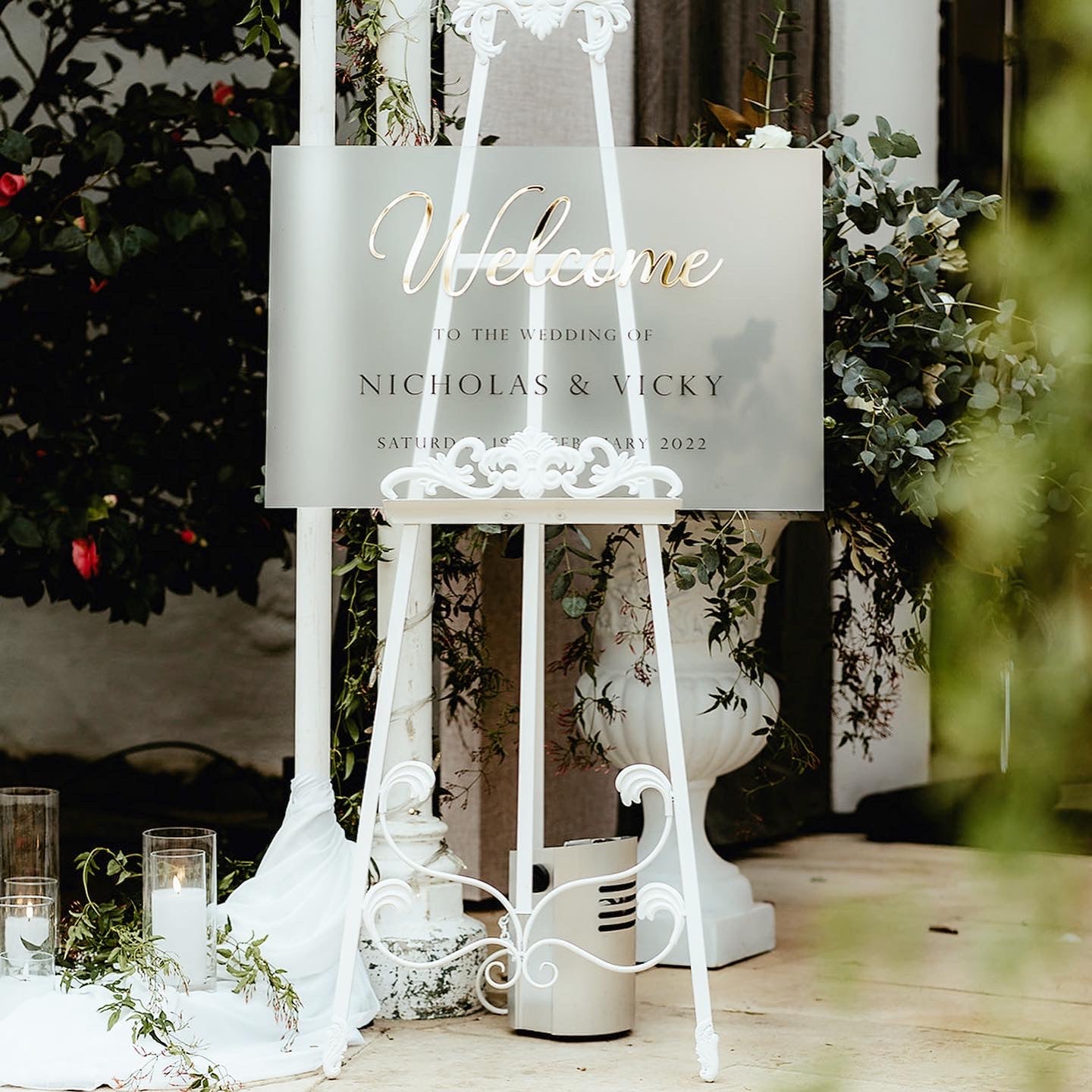 Luxury Wedding Welcome Sign