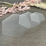 Frosted Acrylic Blank Hexagon