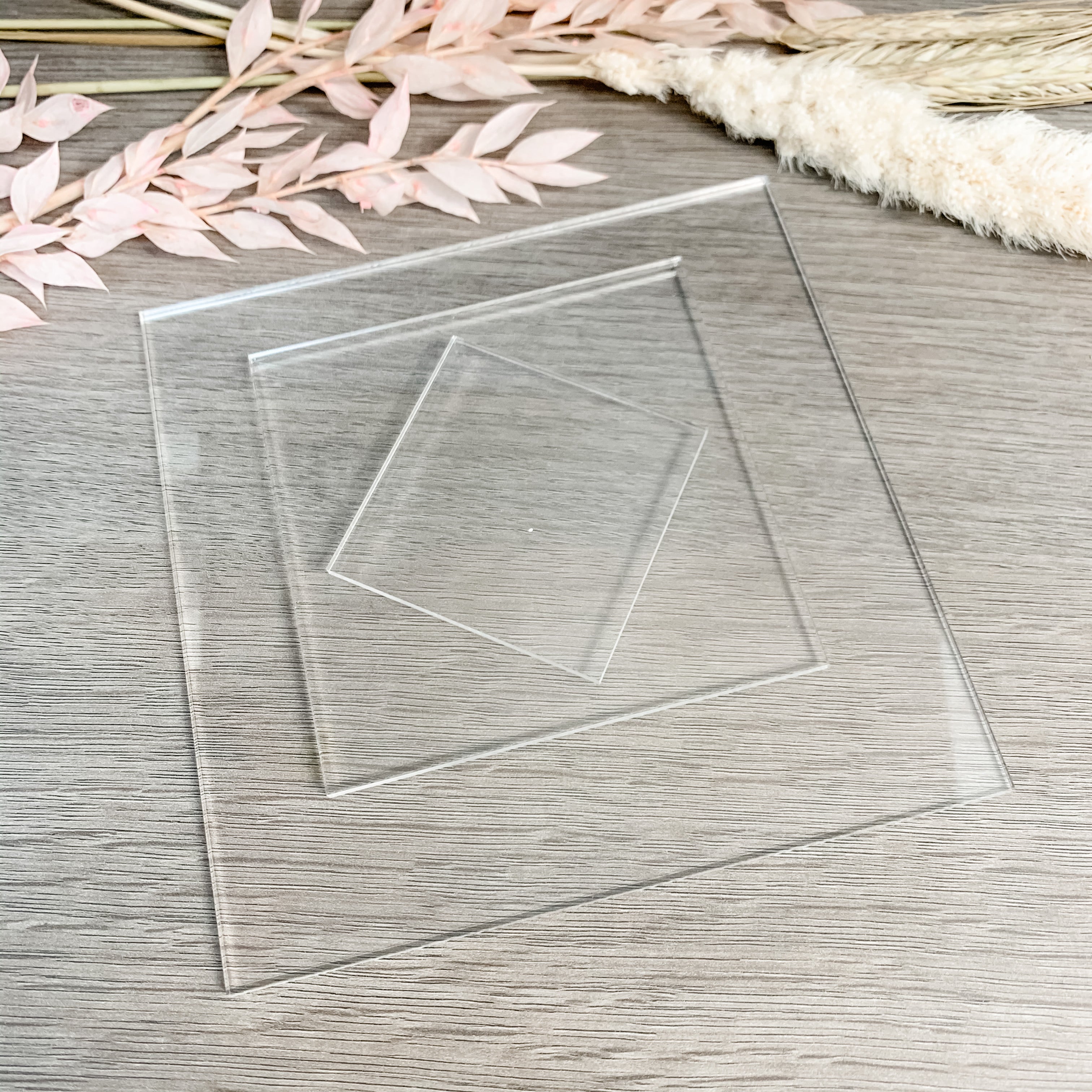 Clear Acrylic Blank Square