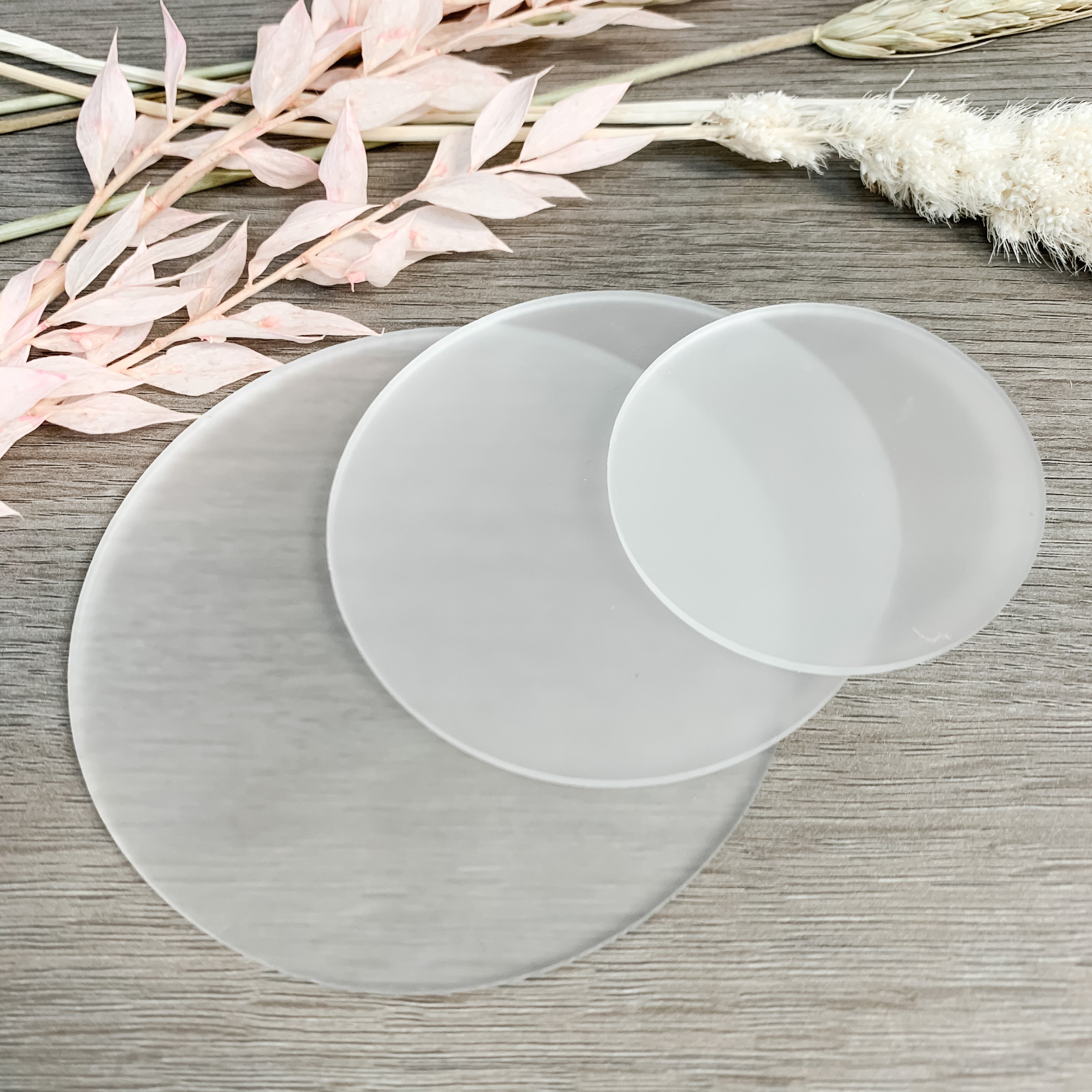 Frosted Acrylic Blank Circles