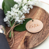 Wood Engraved Place Cards