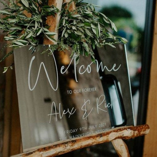 Luxury Wedding Welcome Signs